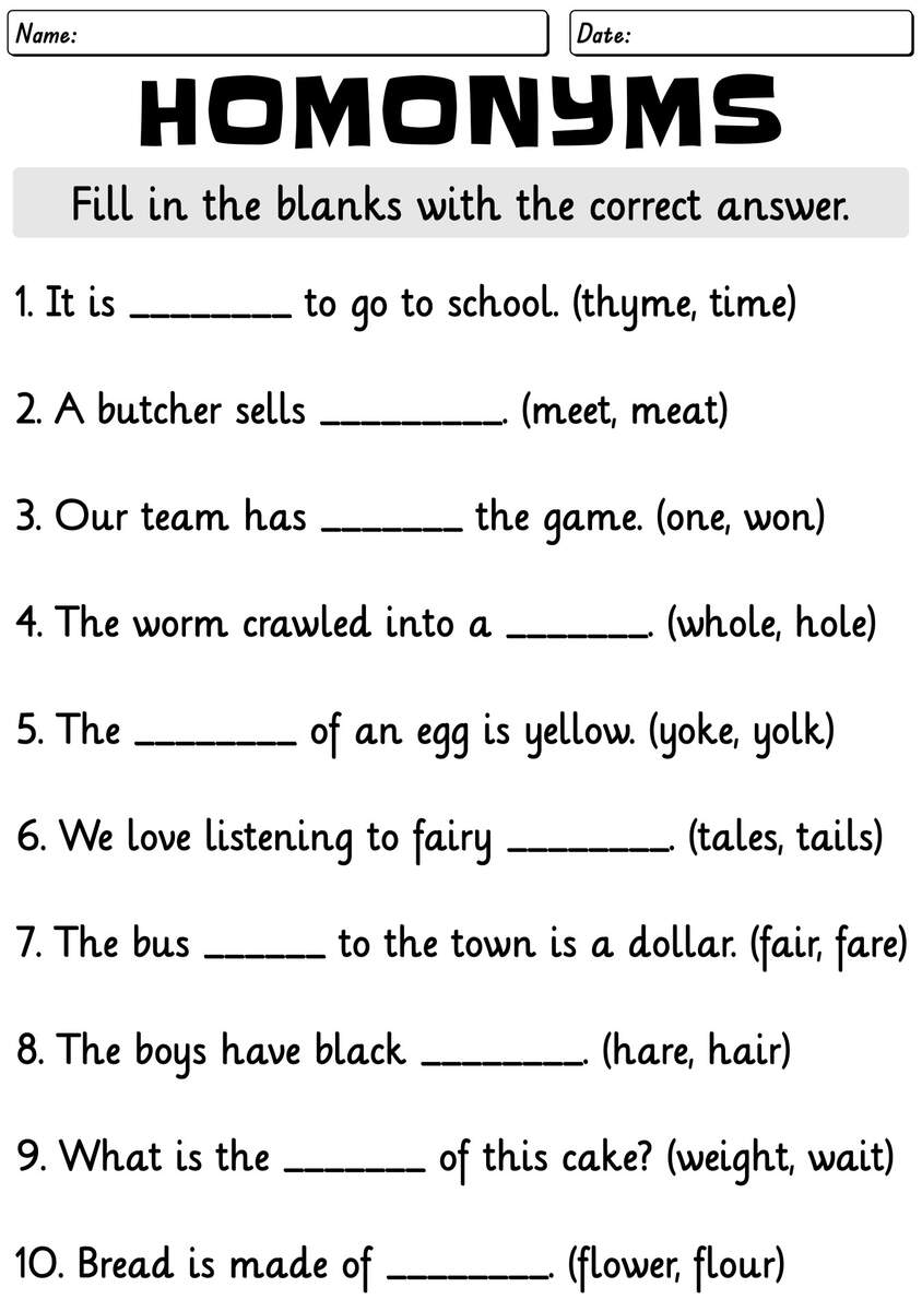 Free Using Adjectives Worksheets