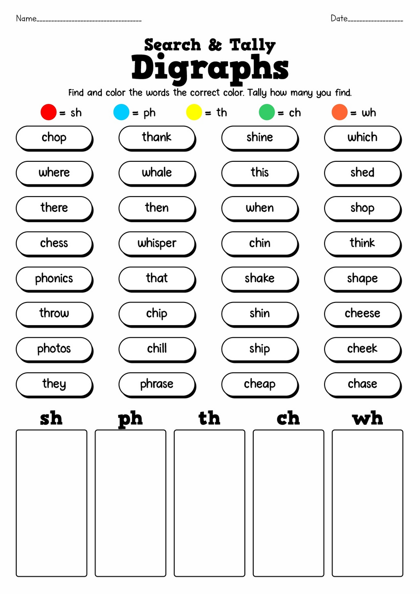 14 Free Printable Phonics Worksheets First Grade Free PDF At Worksheeto