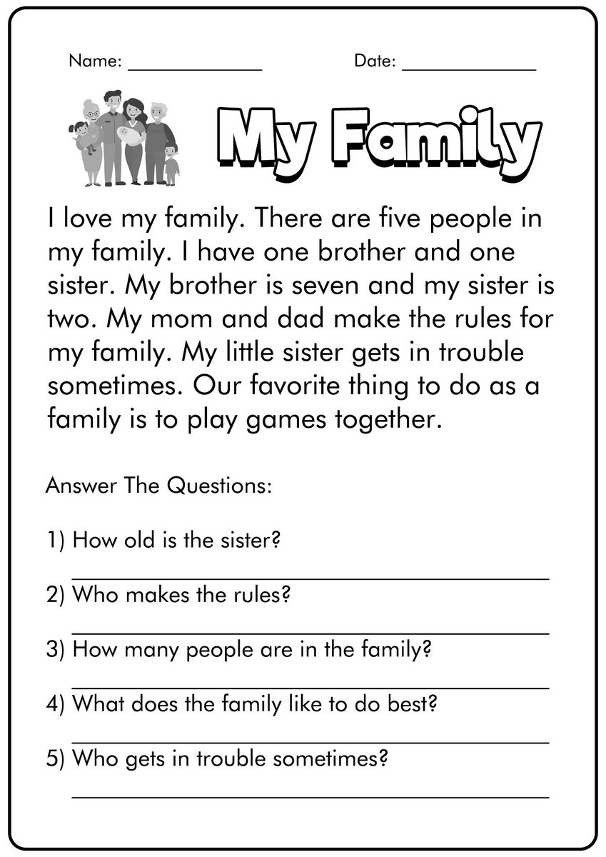 15 First Grade Reading Comprehension Worksheets Free PDF At Worksheeto 15 First Grade Reading Comprehension Worksheets Free PDF At Worksheeto