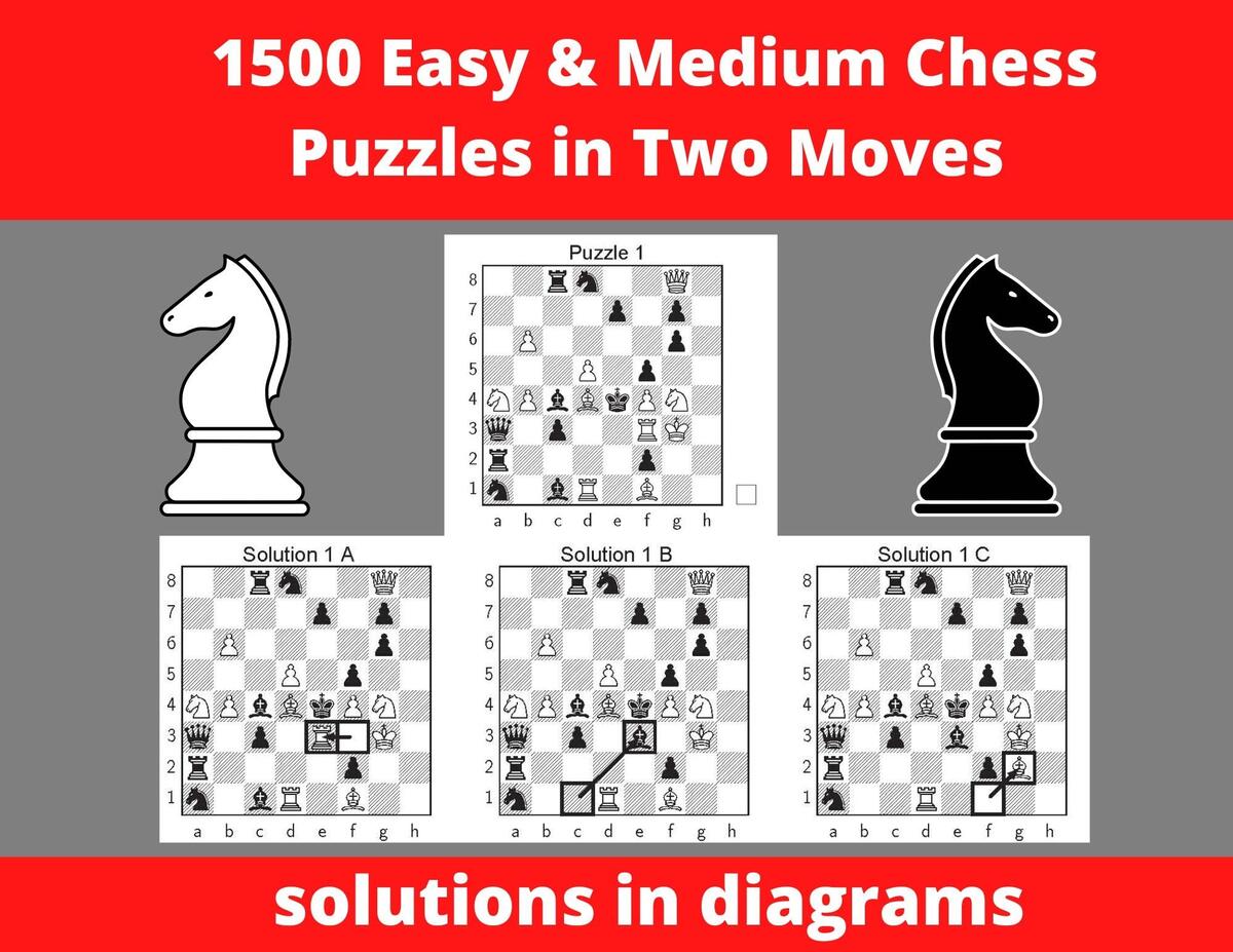 1500 Chess Puzzles In Two Moves Printable PDF With Answers Instant Download Chess Gift Chess Book Chess Game Chess Problems Etsy Finland 1500 Chess Puzzles In Two Moves Printable PDF With Answers Instant Download Chess Gift Chess Book Chess Game Chess Problems Etsy Finland