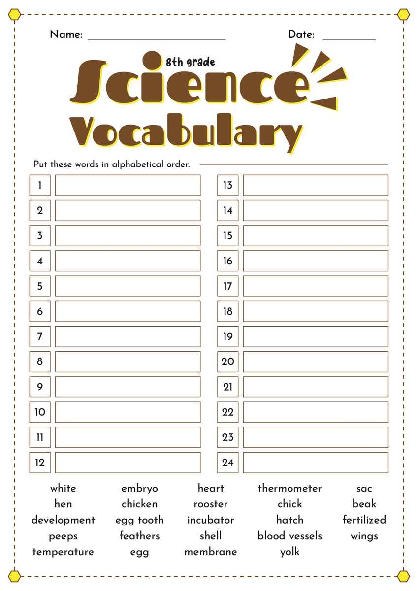 17 8th Grade Spelling Worksheets Free PDF At Worksheeto Vocabulary Of Grade 8 English Unit 7 Worksheet Worksheets Library