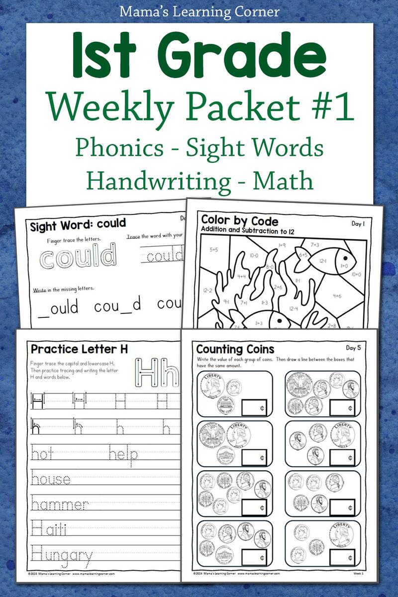 1st Grade Math Worksheets Free Printables