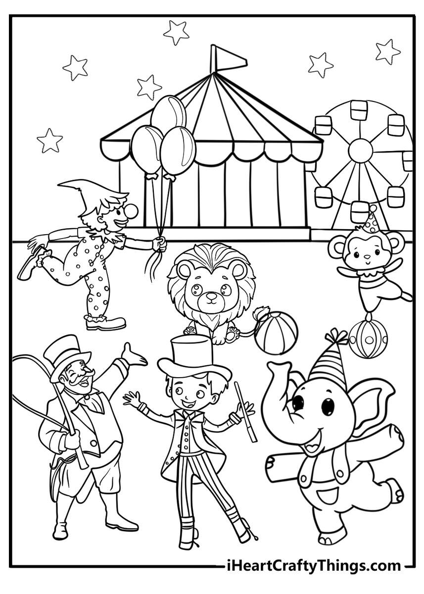 25 Circus Coloring Pages 100 Free Printables 25 Circus Coloring Pages 100 Free Printables