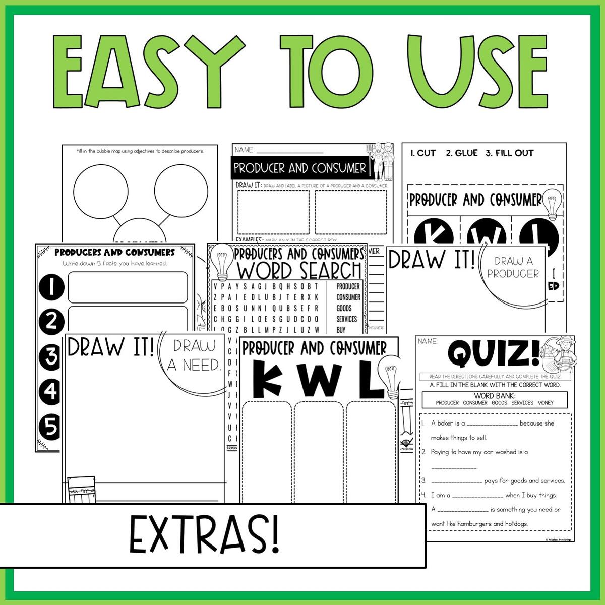 2nd Grade Economics Lessons Producers Consumers Activities Worksheets Etsy 2nd Grade Economics Lessons Producers Consumers Activities Worksheets Etsy