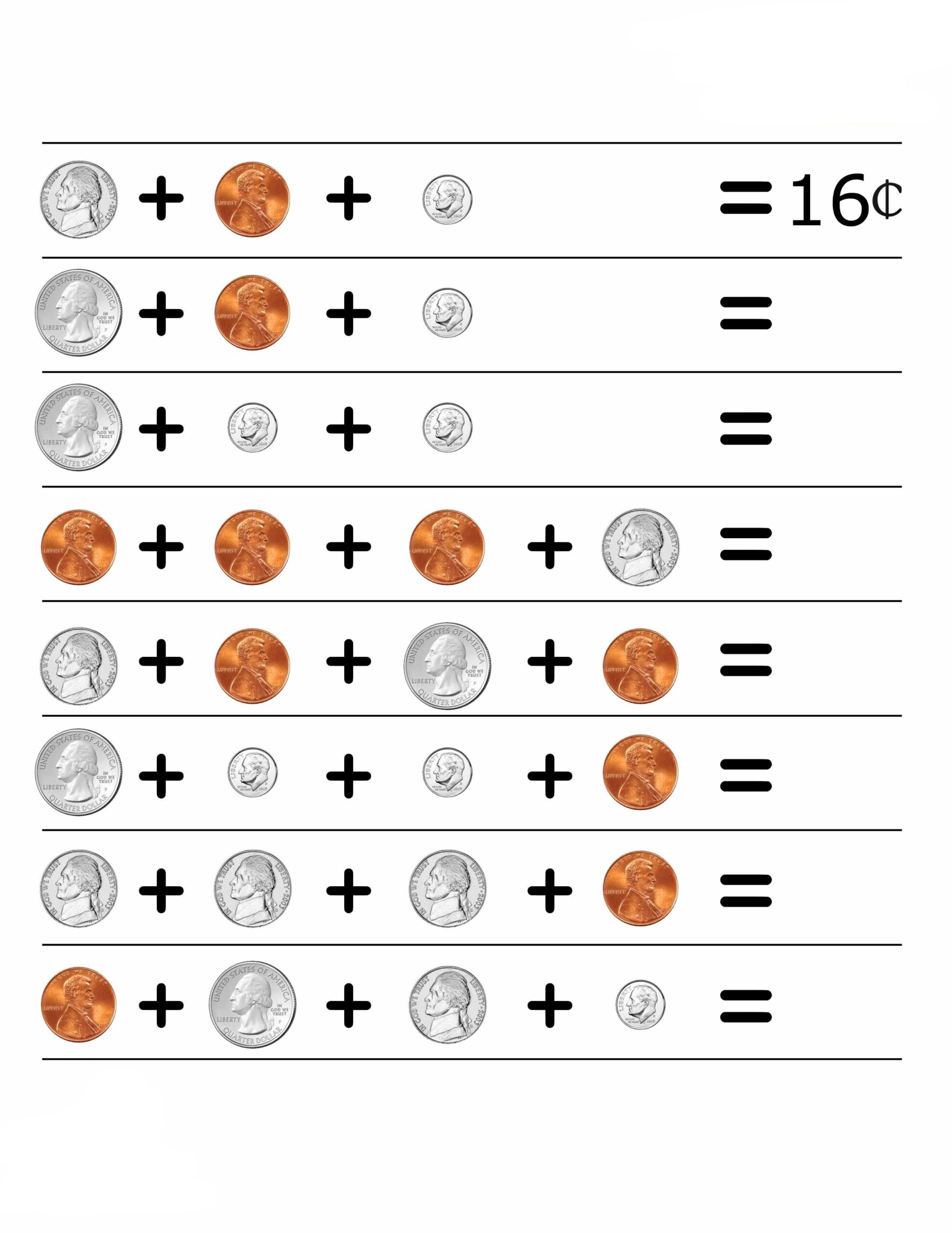 2nd Grade Money Worksheets Best Coloring Pages For Kids Worksheets Library