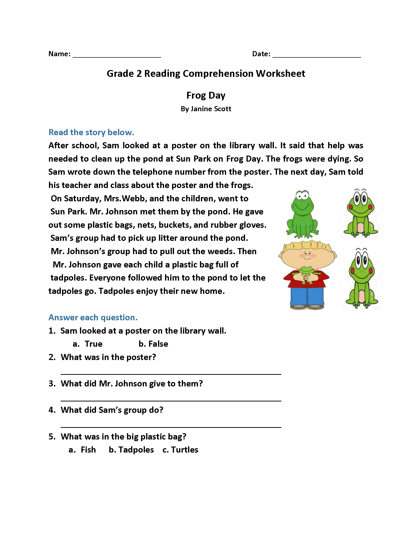 17 Reading Fluency 2nd Grade Worksheets Free PDF At Worksheeto
