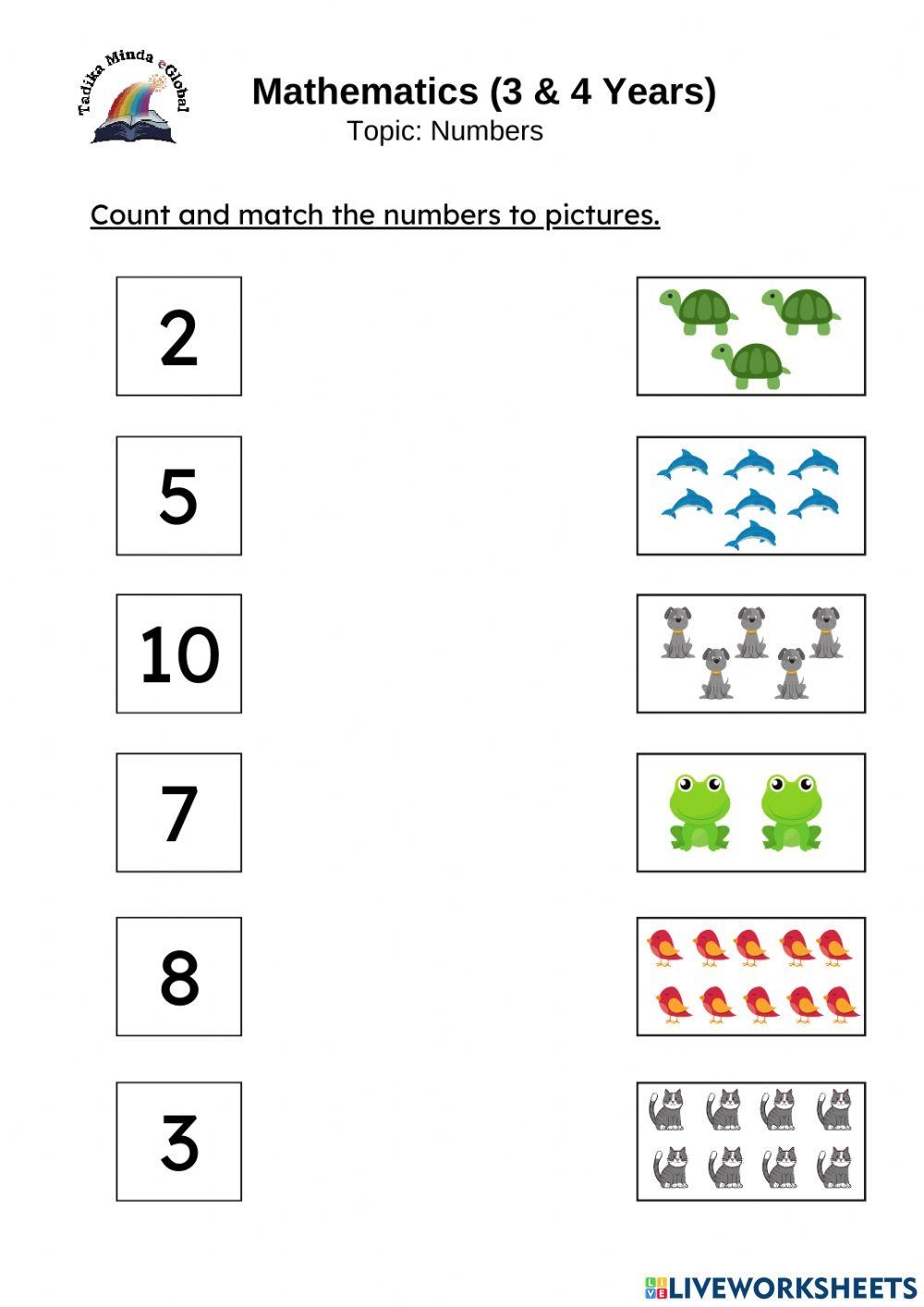 3 4 Years Math Counting Worksheet Worksheets Library 3 4 Years Math Counting Worksheet Worksheets Library