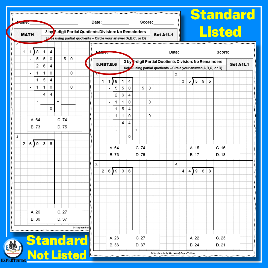 3 Digit By 2 Digit Partial Quotients Division Worksheets Made By Teachers