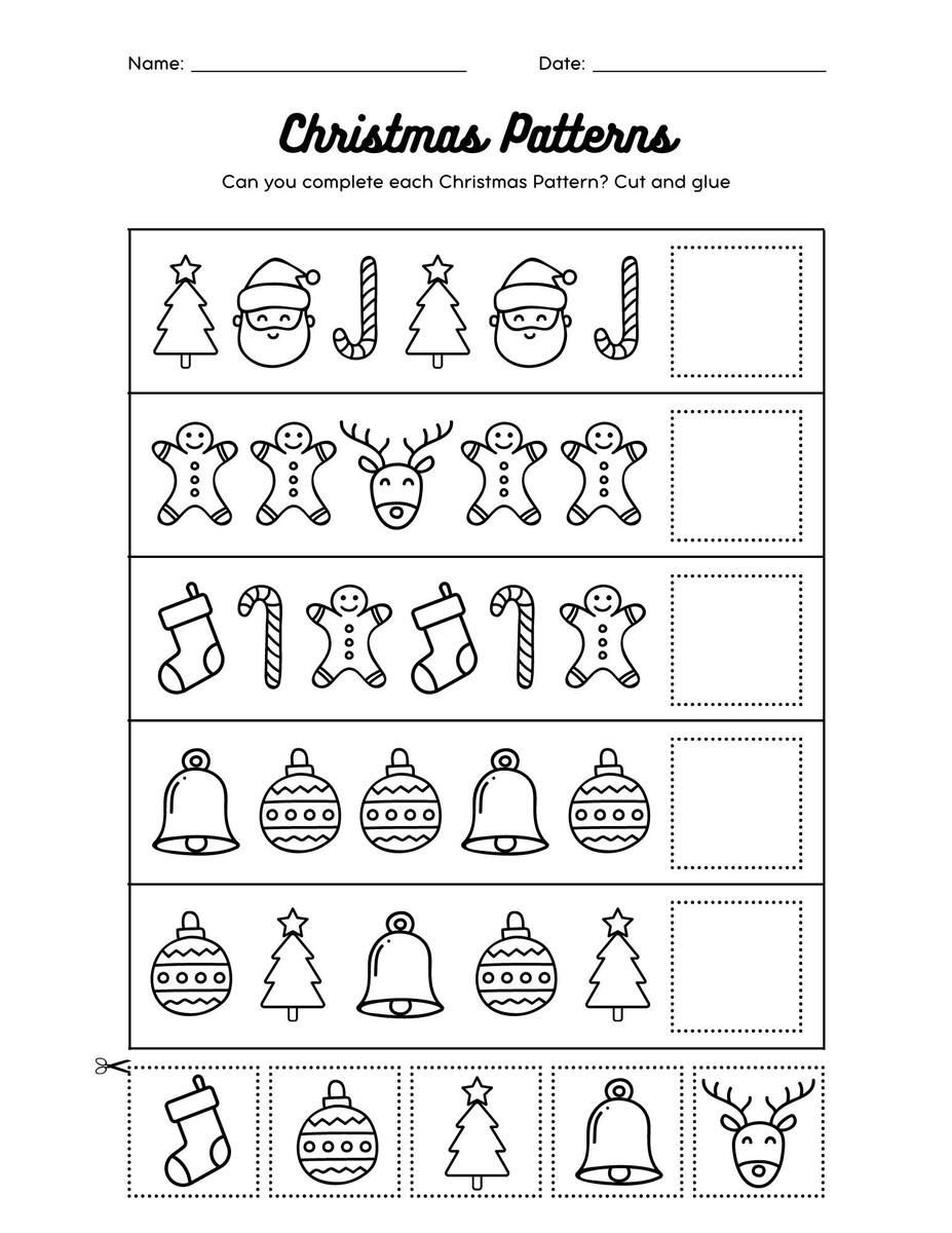 40 Free Christmas Printables Activity Sheets For Kids Minnesota Parent Free Printable Christmas Cutting Activities For Preschoolers The Keeper Of The Memories