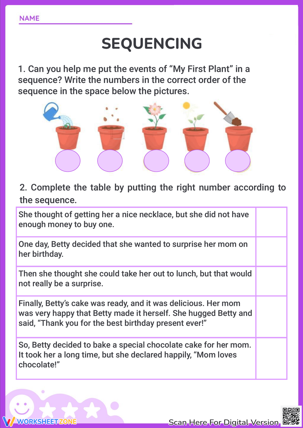 4th Grade Sequencing Events Worksheets Printable