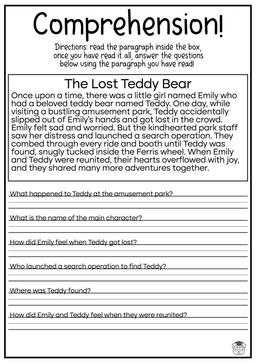 5 Printable Reading Comprehension English Worksheets Ages 4 7 KG1 To Grade 2 Etsy Israel 5 Printable Reading Comprehension English Worksheets Ages 4 7 KG1 To Grade 2 Etsy Israel