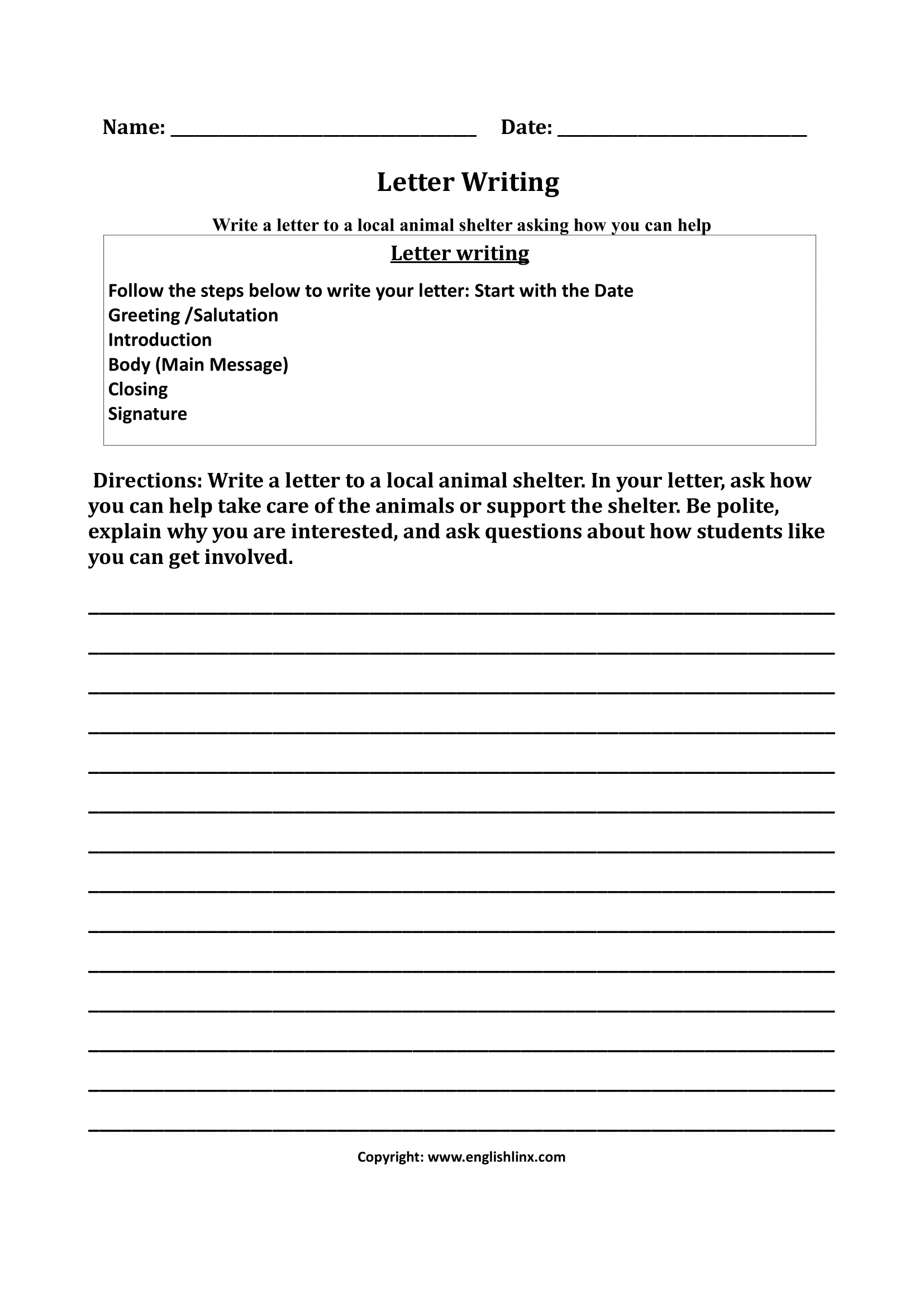 5th Grade Writing Worksheets Letter Writing Worksheet Simple Sentences Worksheets Writing Simple Sentences Worksheet