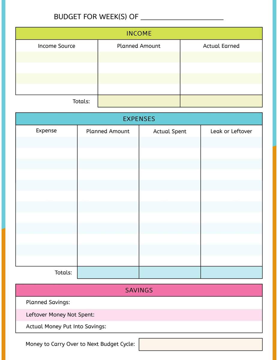 7 Free Teen Budget Worksheets Tools Start Your Teenager Budgeting 7 Free Teen Budget Worksheets Tools Start Your Teenager Budgeting