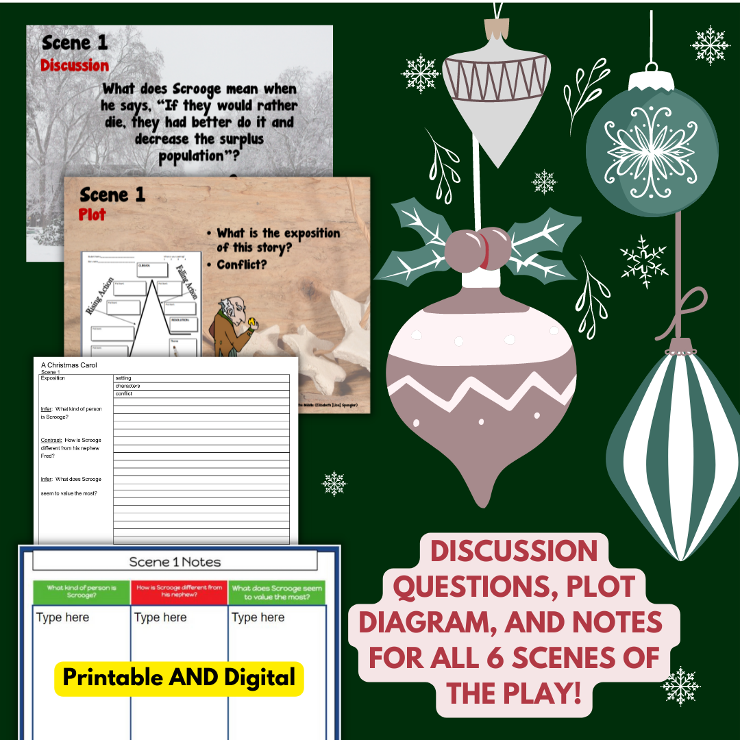 A Christmas Carol Activities Worksheets For The Play Version Printable Digital Made By Teachers A Christmas Carol Activities Worksheets For The Play Version Printable Digital Made By Teachers