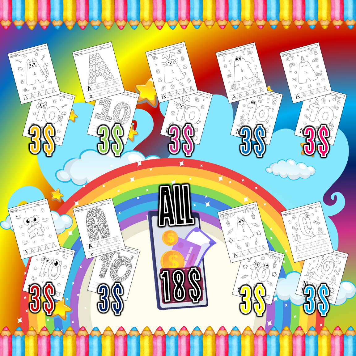 ABC 123 Monster Coloring Pages Made By Teachers ABC 123 Monster Coloring Pages Made By Teachers