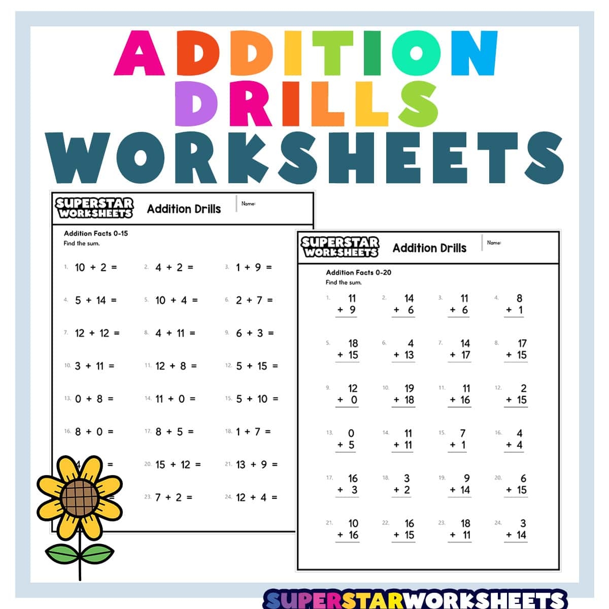 Addition Drills Superstar Worksheets Addition Regrouping Worksheet 4th Grade