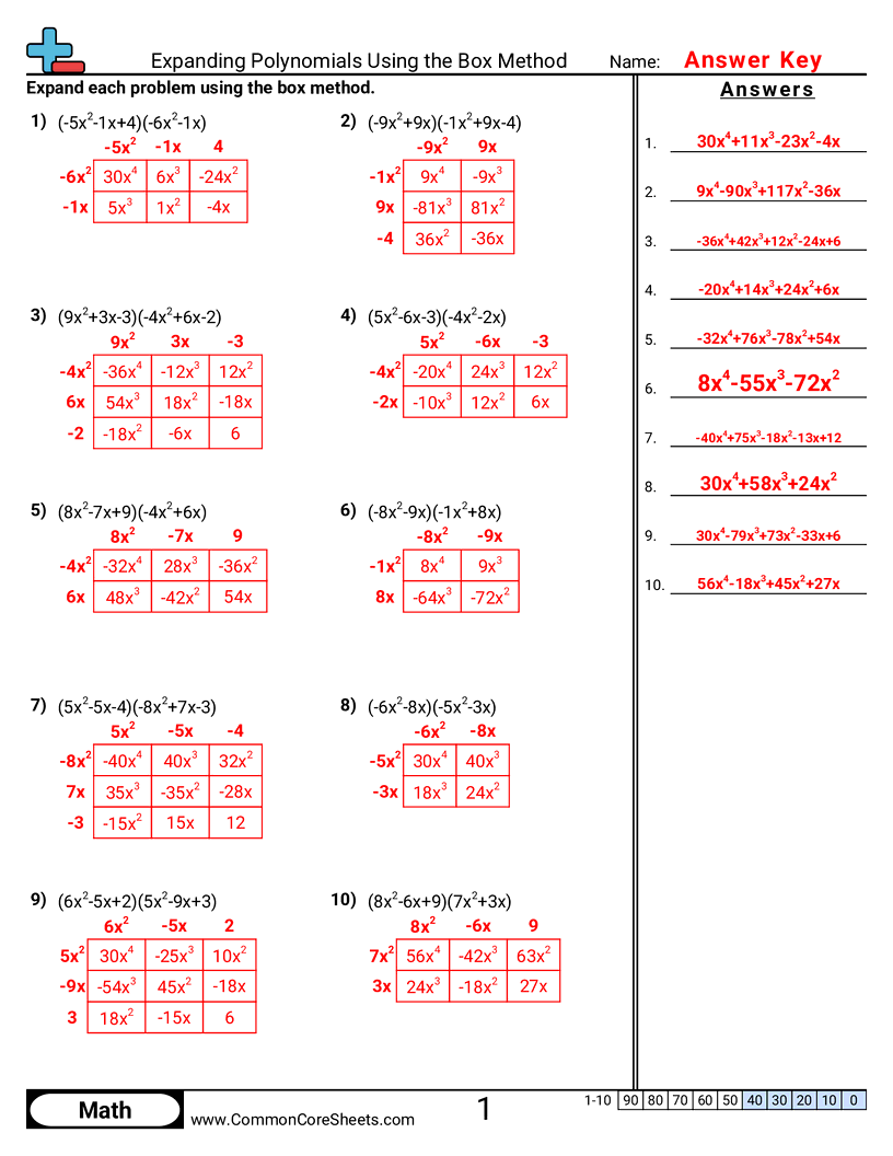 Algebra Worksheets Algebra 2 Lessons And Worksheets Mastering Advanced Algebra Concepts