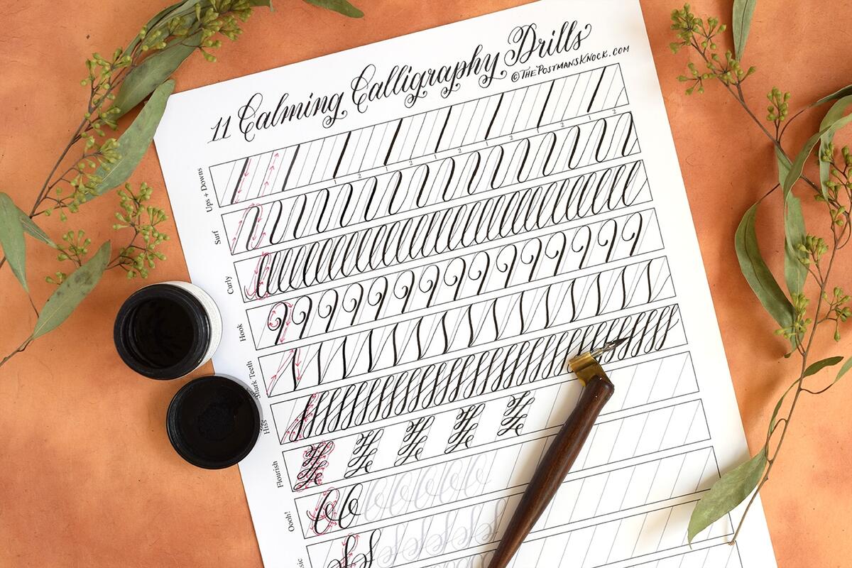 All Of TPK S Free Calligraphy Practice Worksheets A Master List The Postman S Knock All Of TPK S Free Calligraphy Practice Worksheets A Master List The Postman S Knock