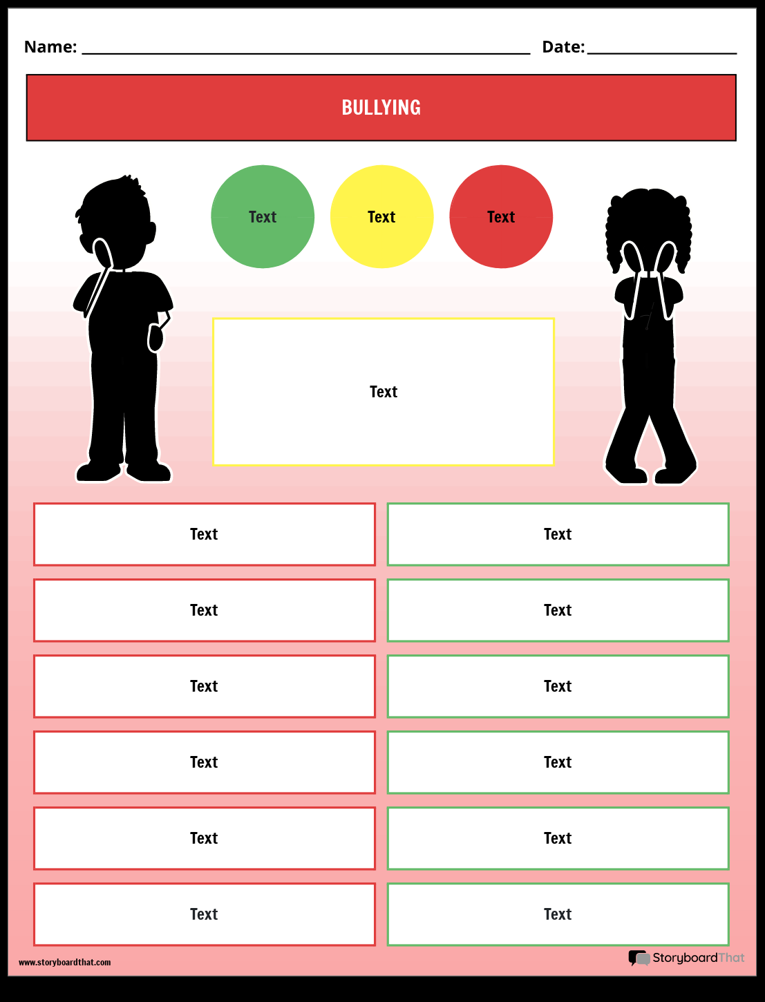 Anti Bullying Worksheets Activities Storyboard That 2025 Anti Bullying Prevention Month Activities Anti Bullying Worksheets Made By Teachers