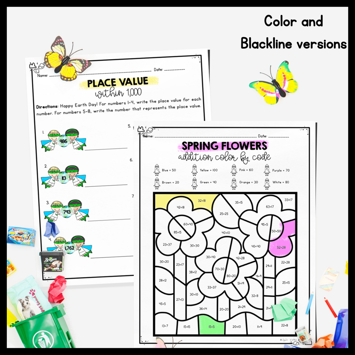 April Themed Math Practice 2nd Grade MagiCore April Themed Math Practice 2nd Grade MagiCore