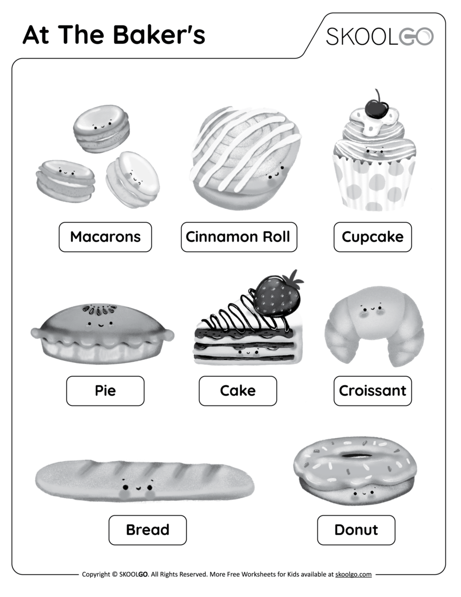 At The Baker S Free Worksheet SKOOLGO