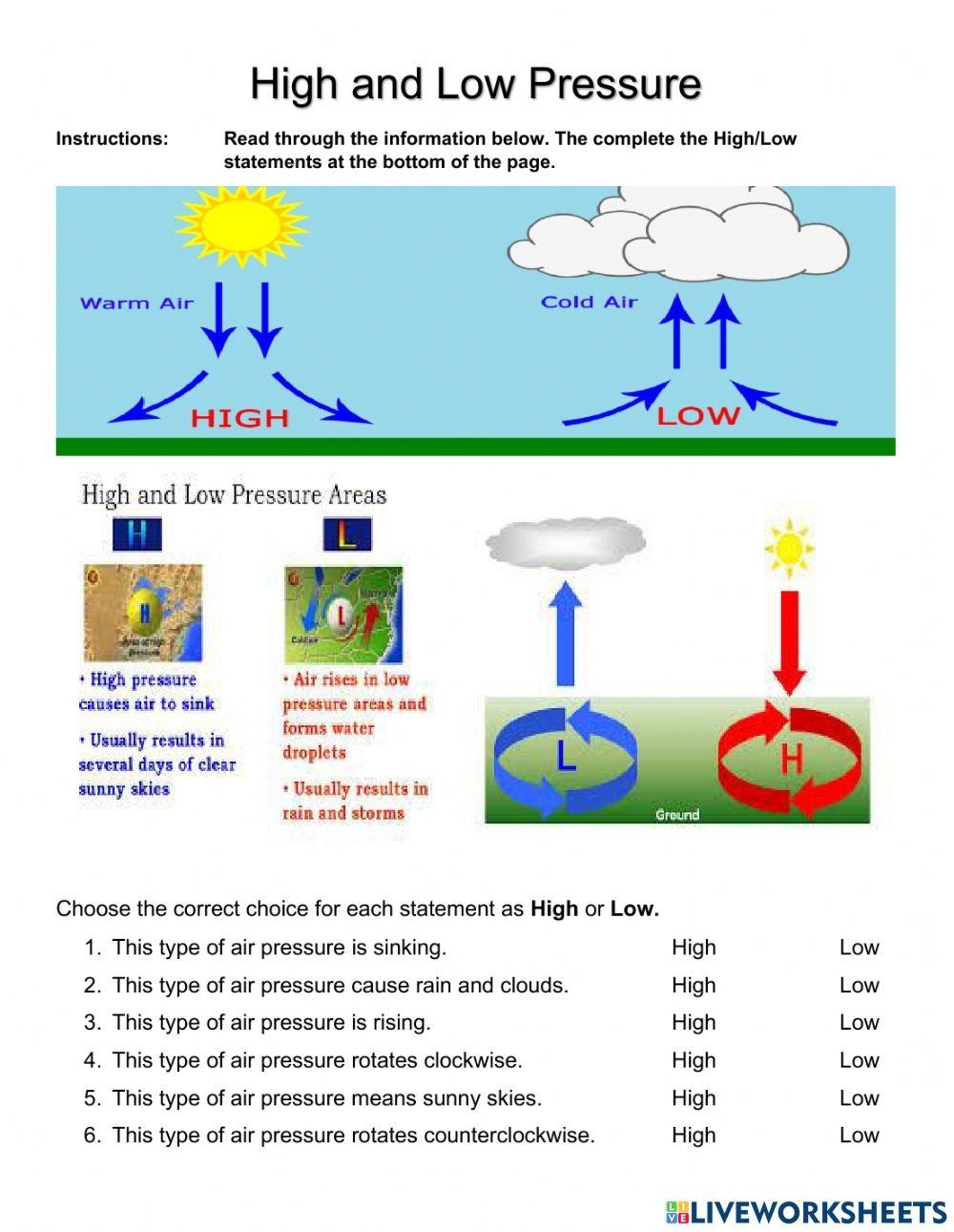 Air Pressure Worksheets Chemistry Worksheets Worksheets For Worksheets Library