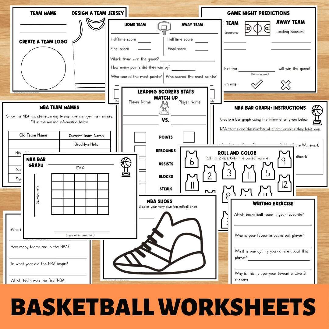 Basketball Worksheet Bundle Homeschool Printables Elementary Worksheets Numbers Math Reading Activity Pages Sports Etsy Basketball Worksheet Bundle Homeschool Printables Elementary Worksheets Numbers Math Reading Activity Pages Sports Etsy