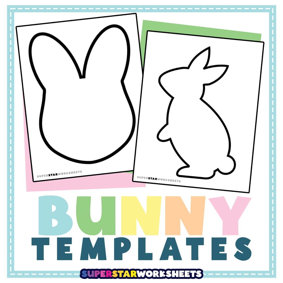 Bunny Template Free Printables Superstar Worksheets Free Printable Build A Bunny Craft For Kids