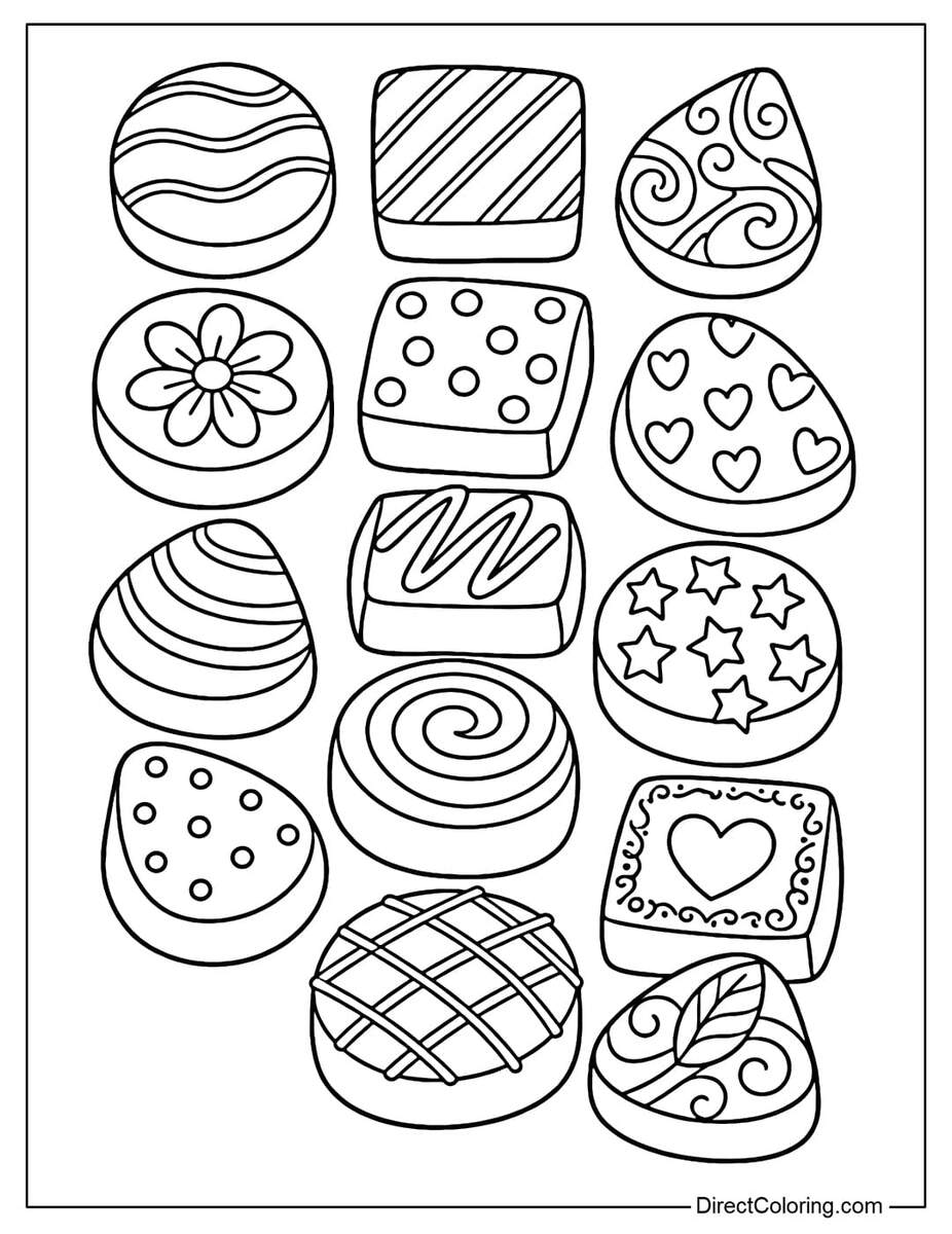 Chocolate Coloring Pages Free PDF To Download And Print Chocolate Coloring Pages Free PDF To Download And Print