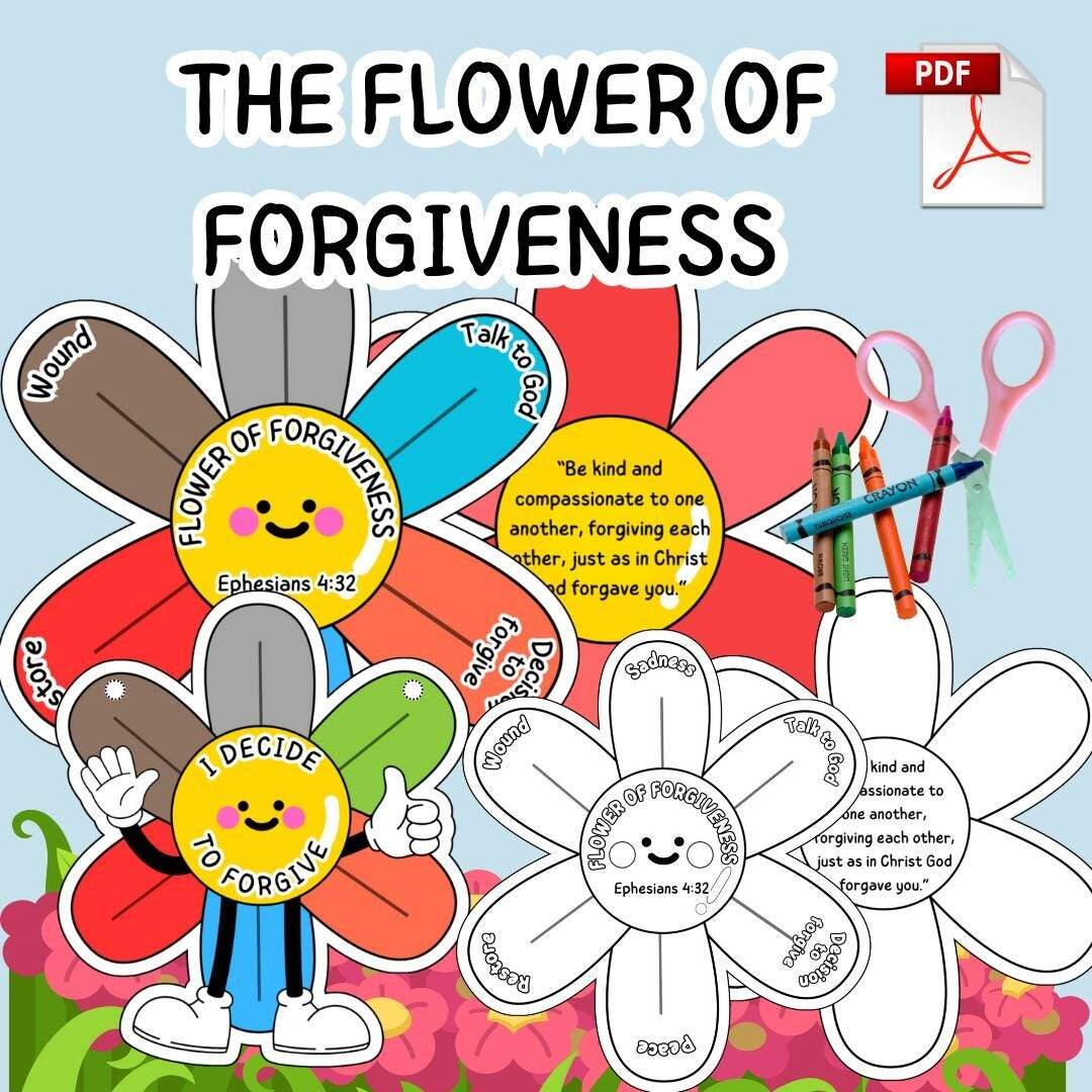 Christian Forgiveness Worksheets Etsy New Zealand Christian Forgiveness Worksheets Etsy New Zealand