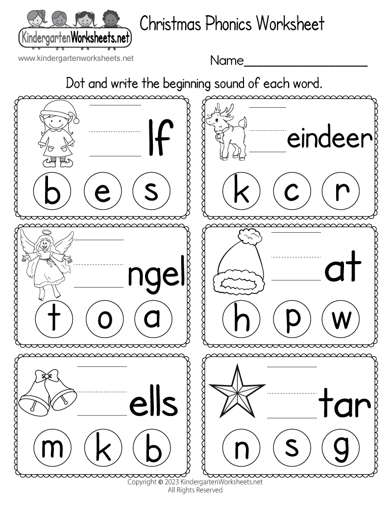 Christmas Phonics Worksheet Free Printable Digital PDF Free Printable Christmas Alphabet Coloring Pages For Preschoolers