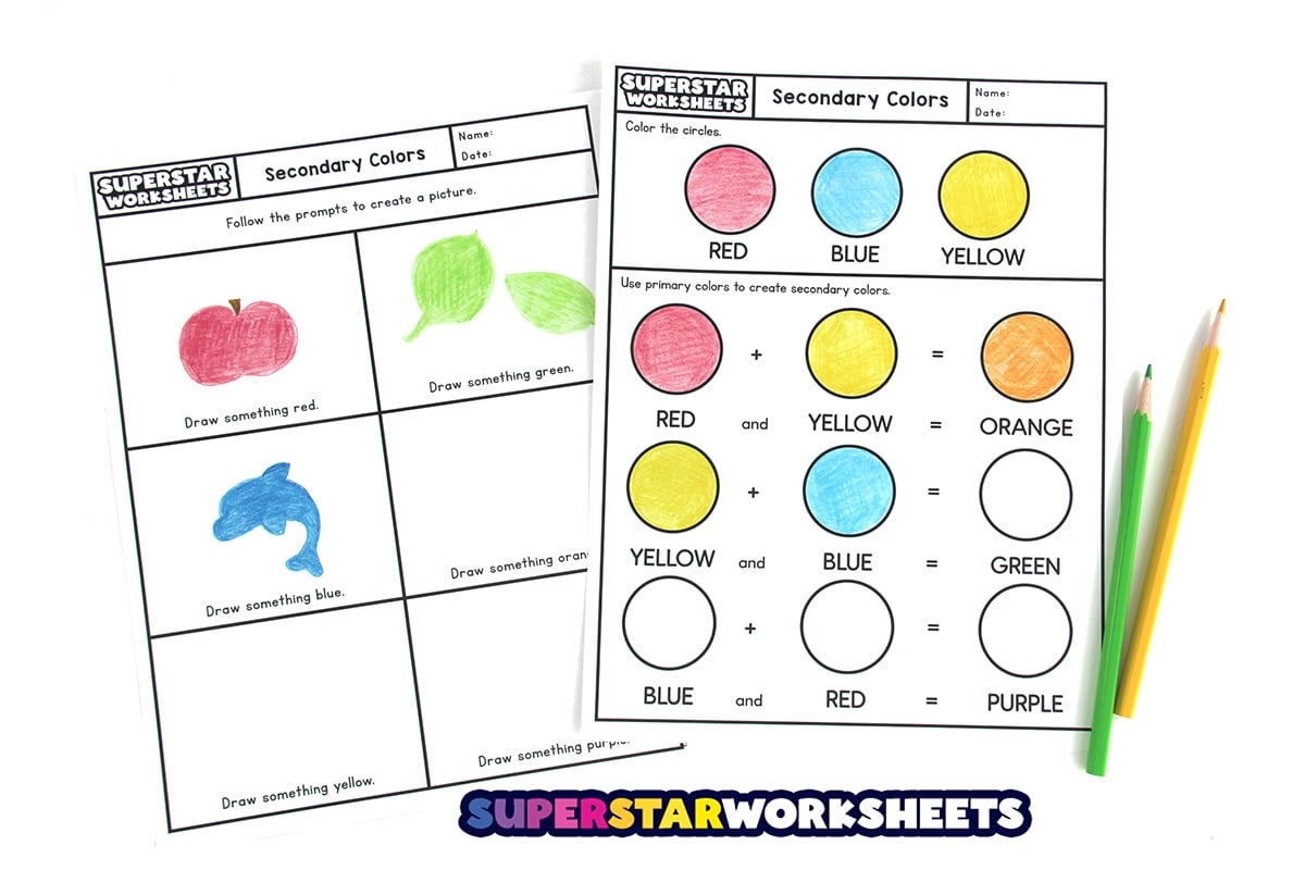 Color Worksheets Superstar Worksheets