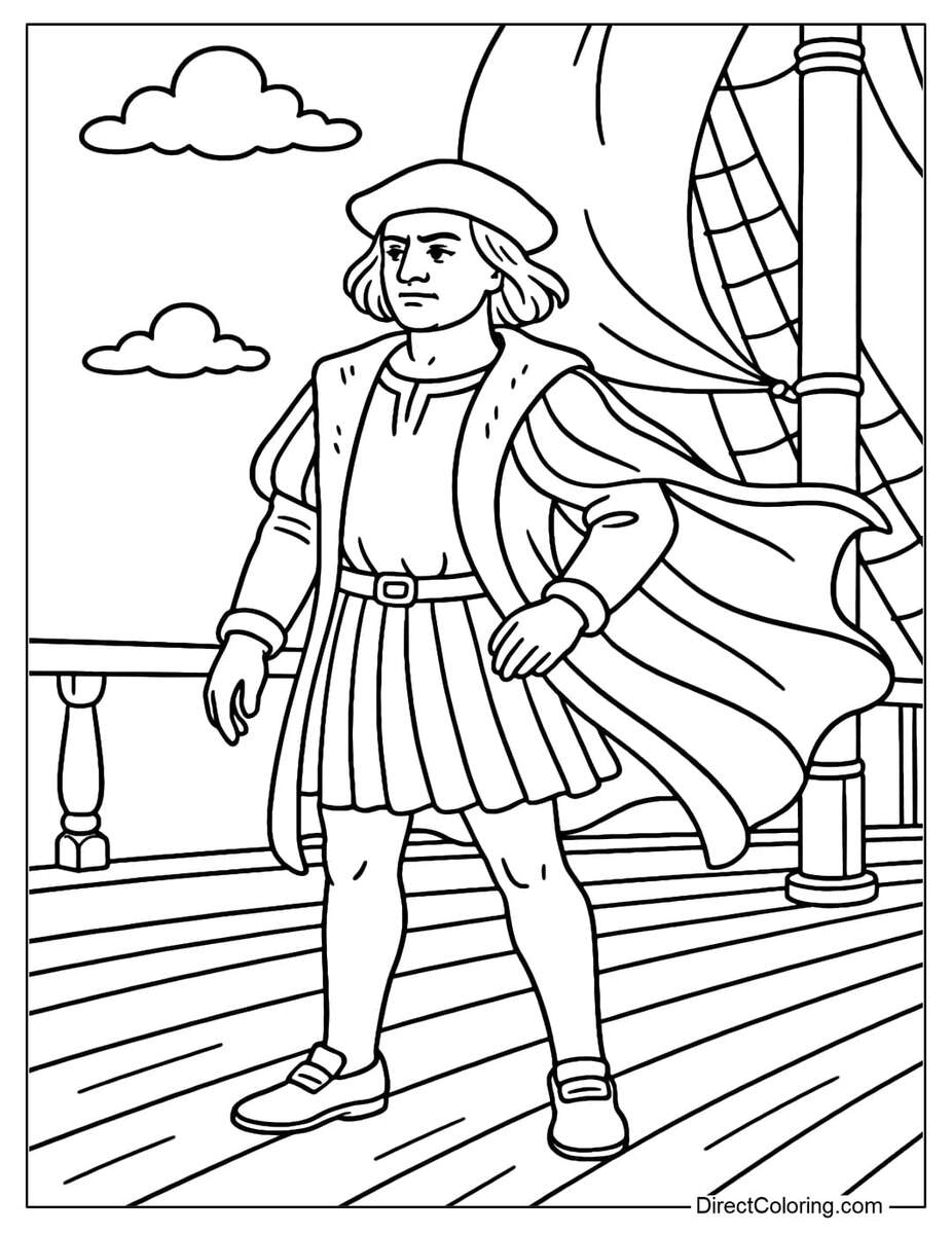 Columbus Day Coloring Pages Free PDF To Download And Print Columbus Day Coloring Pages Free PDF To Download And Print