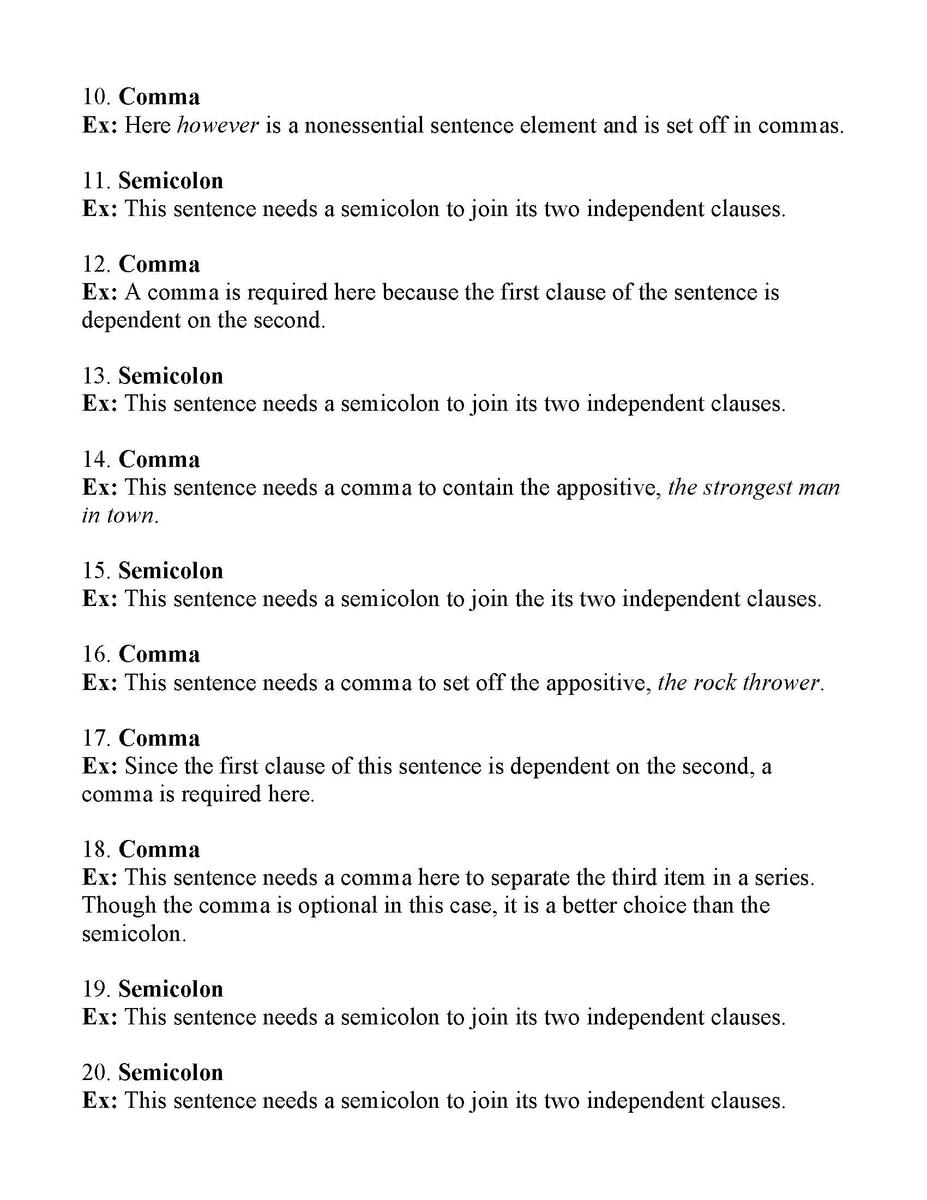 Commas Or Semicolons Worksheet 2 Answers Worksheets Library Commas Or Semicolons Worksheet 2 Answers Worksheets Library