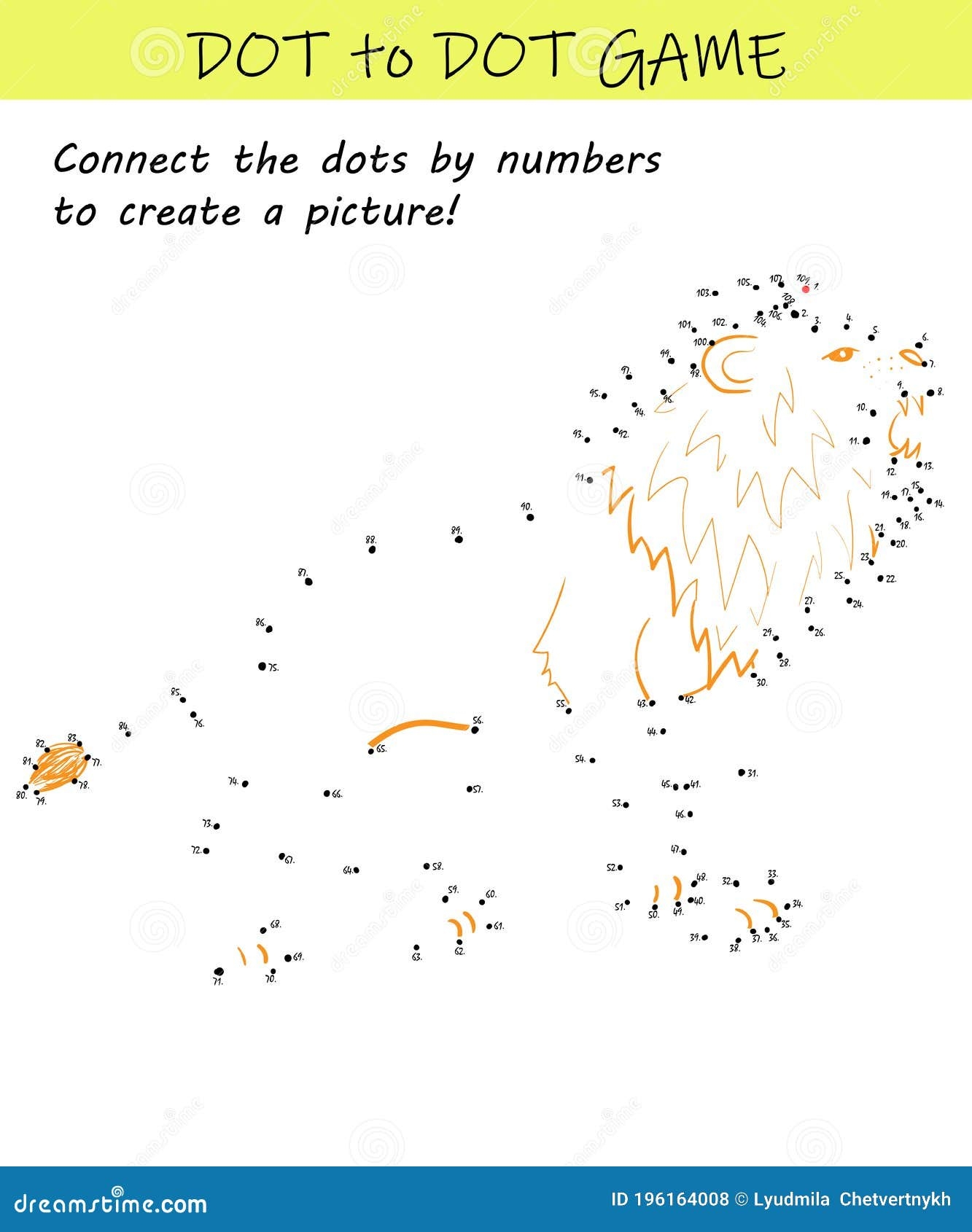 Connect The Dots By Numbers To Reveal A Lion In This Dot To Dot Educational Challenge For Kids Printable Worksheet Stock Vector Illustration Of Childish Pastime 196164008 Connect The Dots By Numbers To Reveal A Lion In This Dot To Dot Educational Challenge For Kids Printable Worksheet Stock Vector Illustration Of Childish Pastime 196164008