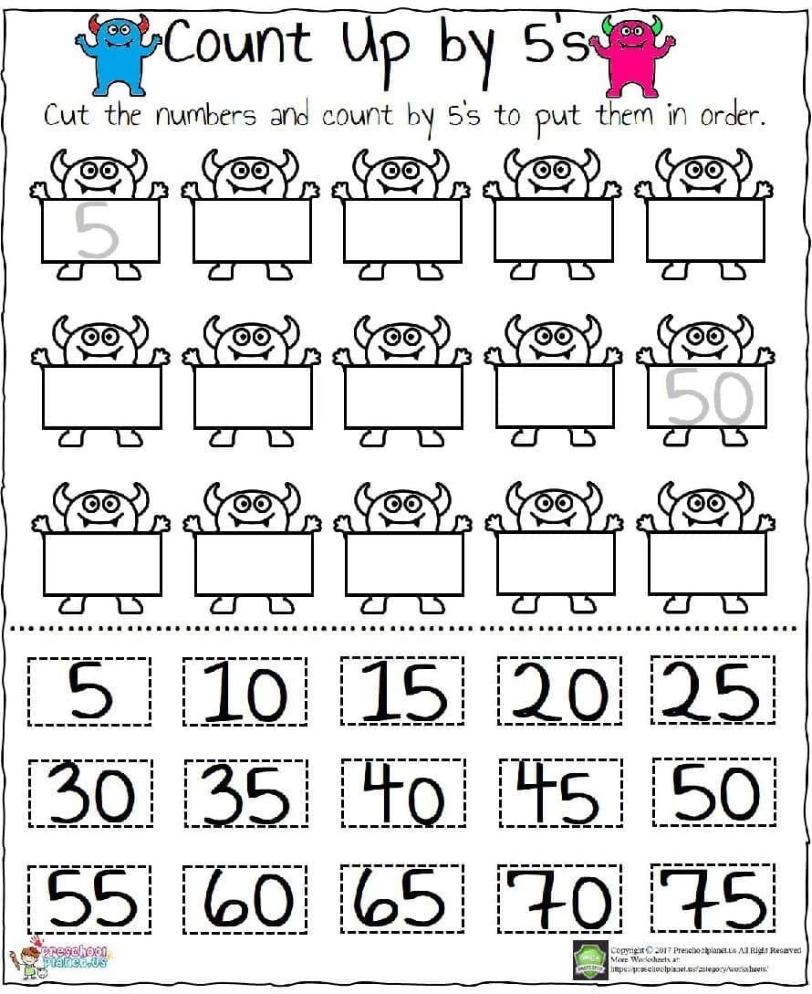 Count By 5 S Worksheet By Preschoolplanet TPT
