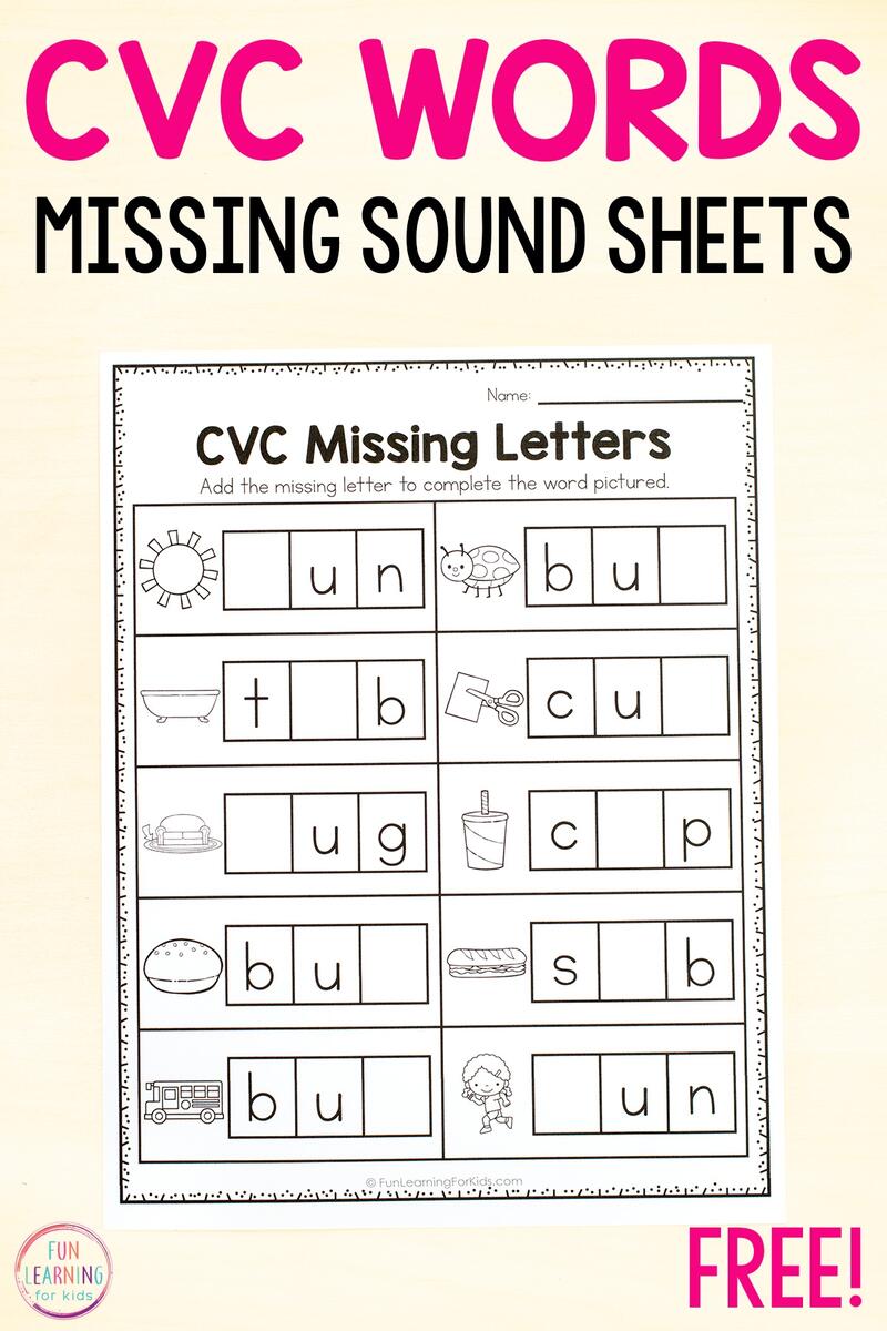 Write The Missing Vowels Worksheet Free Printable Digital PDF