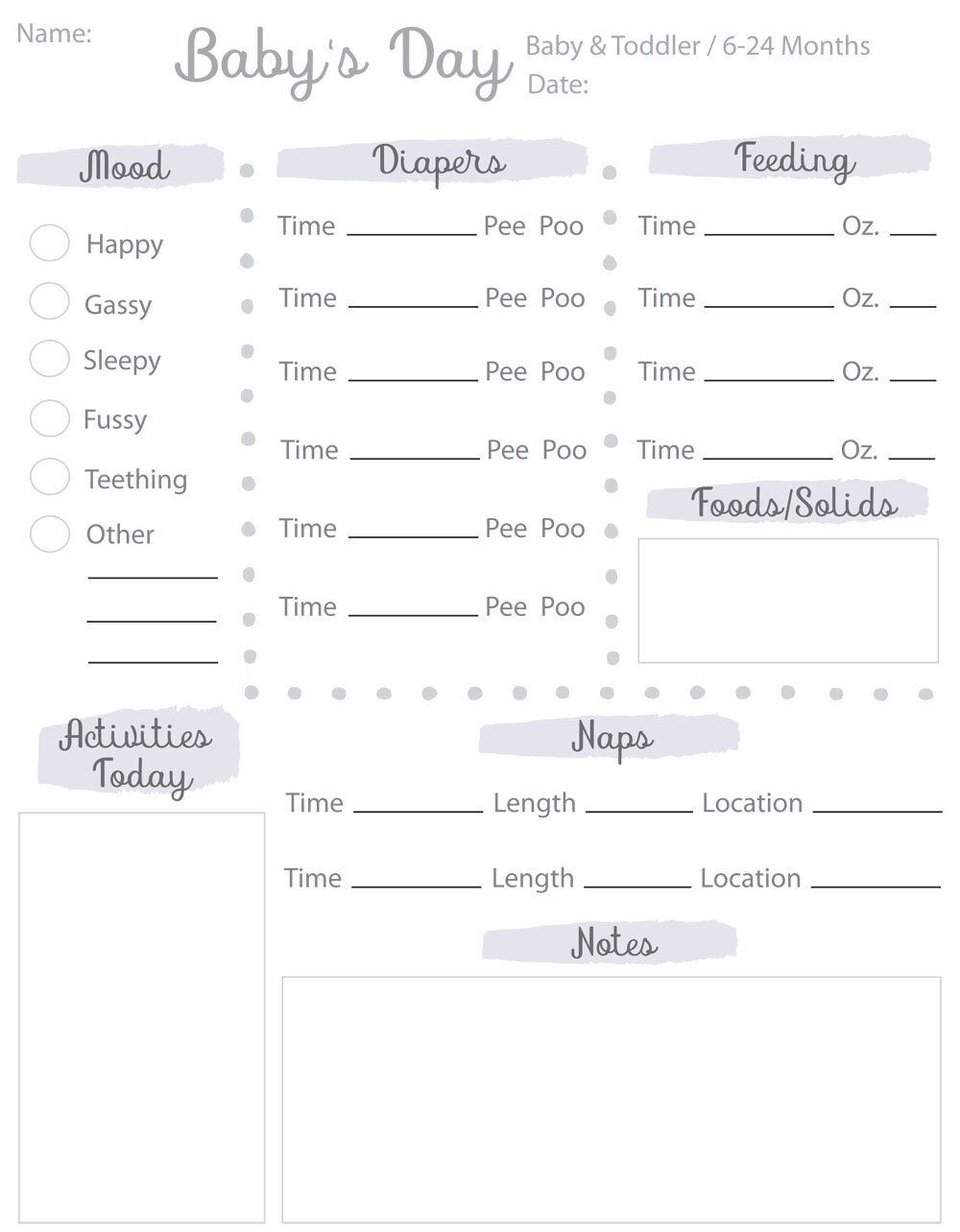 Daily Log For Baby Childcare Log Babies Schedule Instant Download Infant And Toddler Printable Nanny Log Baby Log Etsy Daily Log For Baby Childcare Log Babies Schedule Instant Download Infant And Toddler Printable Nanny Log Baby Log Etsy