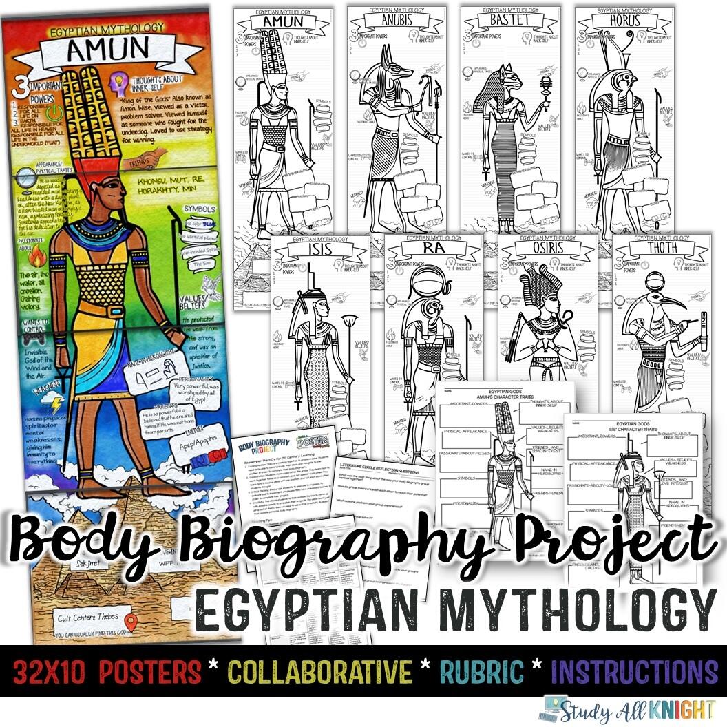 Egyptian Gods Egyptian Mythology Body Biography Project Bundle Study All Knight Egyptian Gods Egyptian Mythology Body Biography Project Bundle Study All Knight