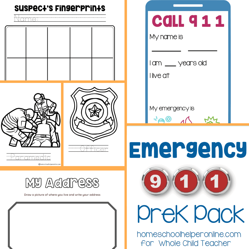 Emergency 911 Preschool Pack Community Helpers Homeschool Helper Online Free 911 Worksheet Download Free 911 Worksheet Png Images Free Worksheets On Clipart Library