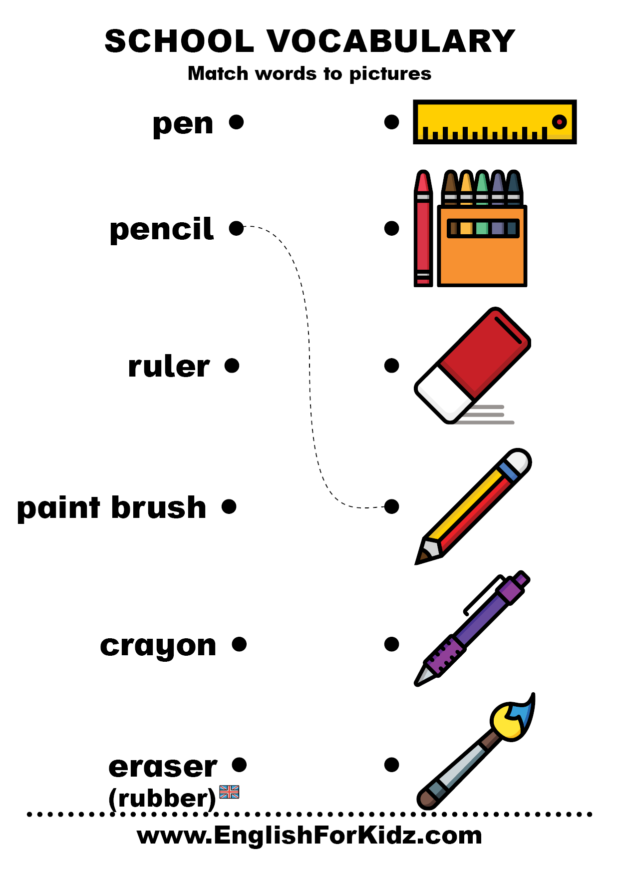 English For Kids Step By Step School Vocabulary Worksheets Free PDF English For Kids Step By Step School Vocabulary Worksheets Free PDF