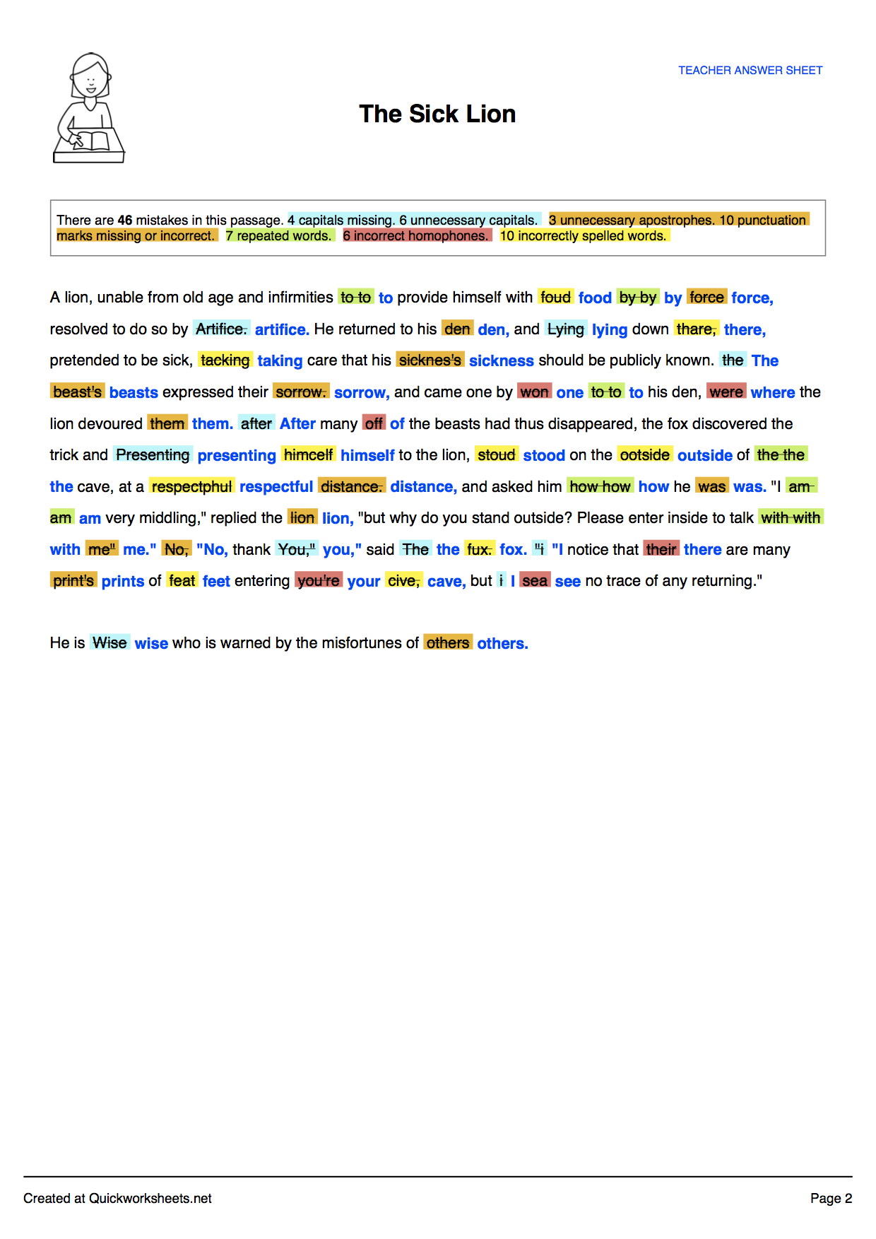 Error Correction Worksheet Generator Error Correction Worksheet Generator