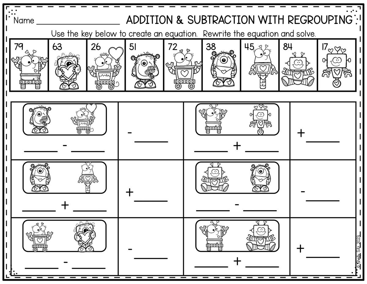 Exciting Valentine S Day Math Worksheets Activities For Second Grade Free And Low Prep
