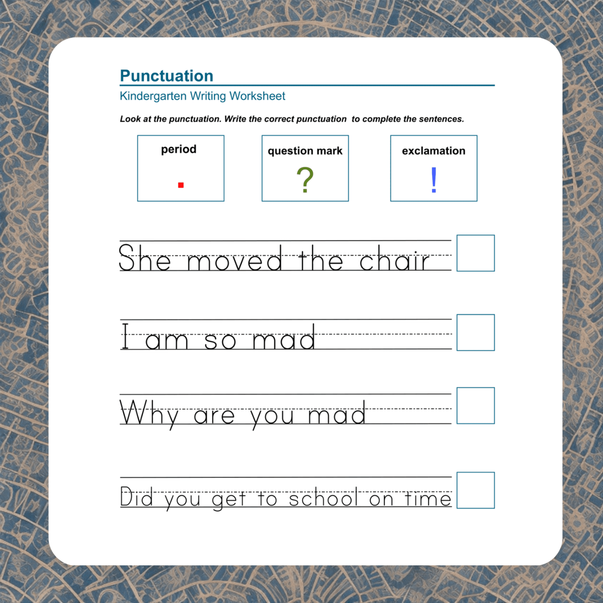 Exploring Ending Punctuation Sentence Punctuation Worksheets Made By Teachers