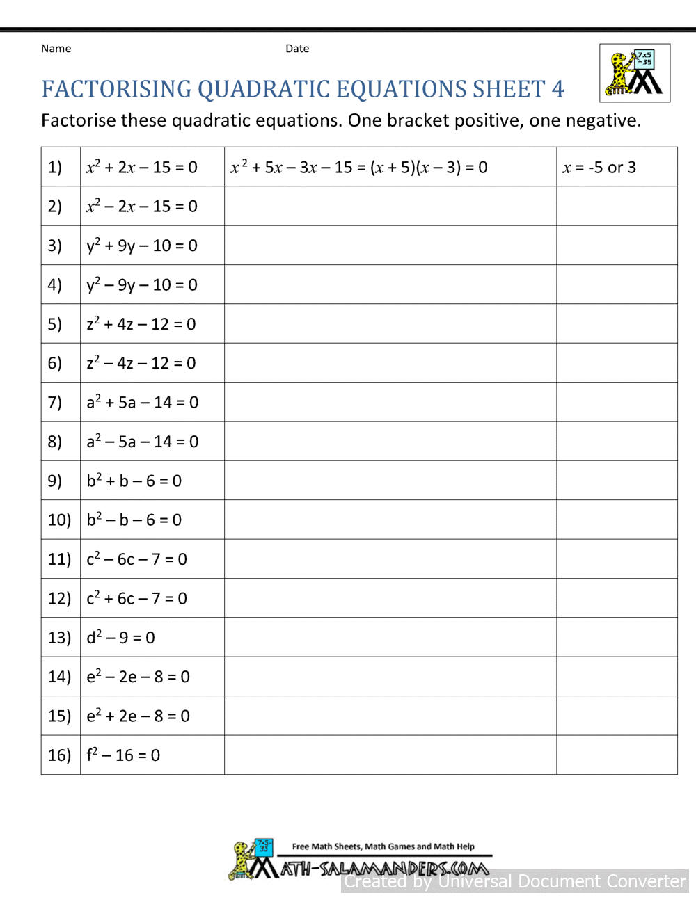 Factoring Quadratic Equations Edia AI Platform For Student Outcomes
