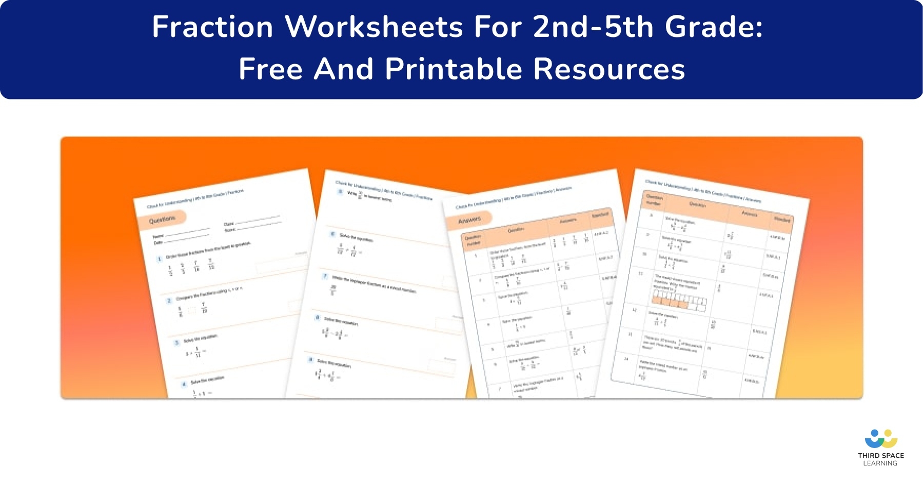Fraction Worksheets For 2nd 5th Grade Free Resources Fraction Worksheets For 2nd 5th Grade Free Resources
