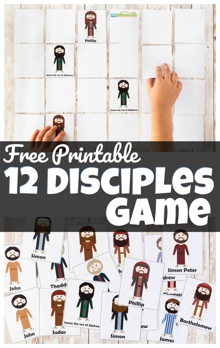 FREE 12 Disciples Memory Game Printables FREE 12 Disciples Memory Game Printables