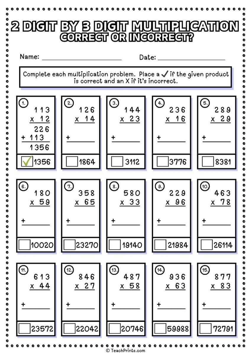 Free 2 Digit By 3 Digit Multiplication Worksheets Teach Prints Write Multiplication As Repeated Addition Activities Worksheet For Grade 1 2 Made By Teachers