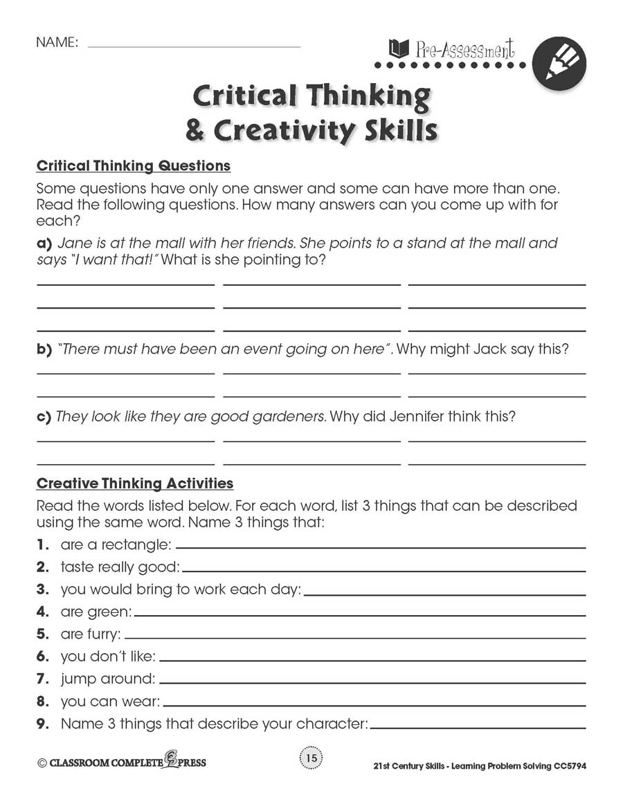 Free 5th Grade Critical Thinking Worksheet Download Free 5th Grade Critical Thinking Worksheet Png Images Free Worksheets On Clipart Library