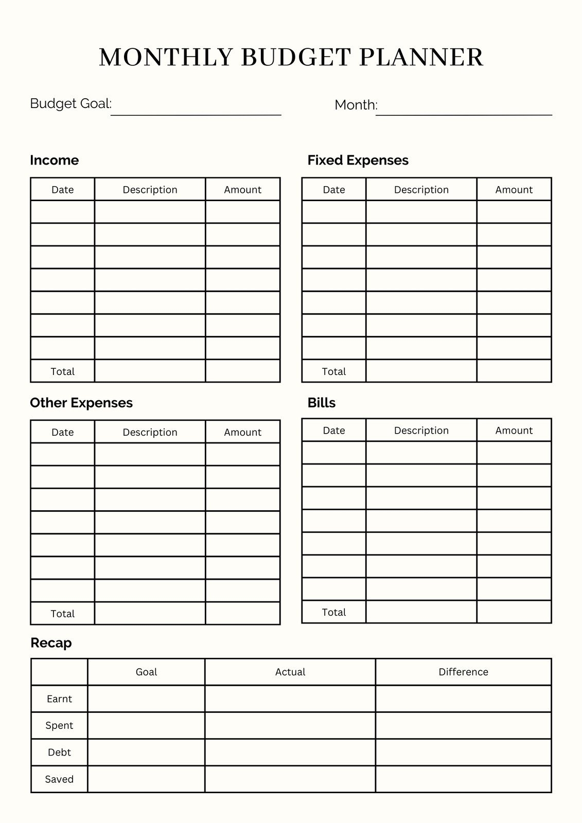 Family Binder Budgeting Printables Clean And Scentsible